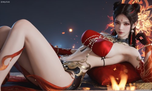 73611-永劫无间-哪吒 飒气健美杏感油腻美体三茓啪啪
