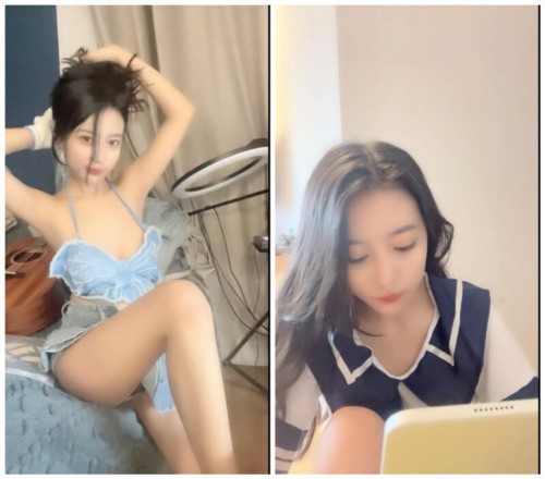 87184-超级清纯爆乳美腿才女，终于成功把闺蜜拉下海，双倍快乐啊 (1).jpg