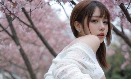 88339-【AI真人绘图】马尾高端小美女❤️樱花树下绝美佳人，清纯可爱 (3).jpg