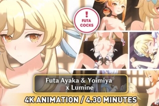 10718-[PastaPaprika] 【FUTA】Ayaka & Yoimiya x Lumine – Animation