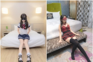 85395-长腿21岁清纯萌妹白虎反差小母狗优咪被炮友无情调教各种自慰啪啪