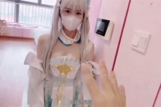 85183-最新天花板萝莉女友▌粉色情人▌Cos王者荣耀西施 圆月弯屌狂轰白虎蜜鲍极射