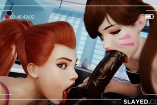 27924-[3D动画] D.Va Sucks [守望先锋同人少女深喉口交]