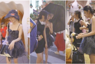 88273-游乐园抄底一对好闺蜜白内弯腰坐镜头 条纹窄内