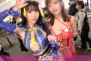 [200GANA-2612] 【渋谷ハロウィン2021】二人組コスプレ美女をナンパ成功！エロチャイナ服を着たスレンダー美脚のお姉さんは攻めも受けも両方イケる...