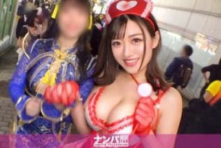 [200GANA-2613] 【渋谷ハロウィン2021】二人組コスプレ美女をナンパ成功！Hカップの爆乳についつい目がいってしまうエロナースは甘えたがりのヤリた...