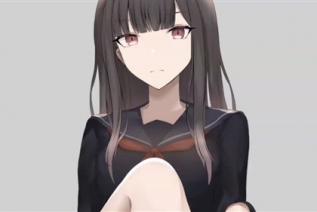 143472-[さじな] 制服黒髪ちゃんの足